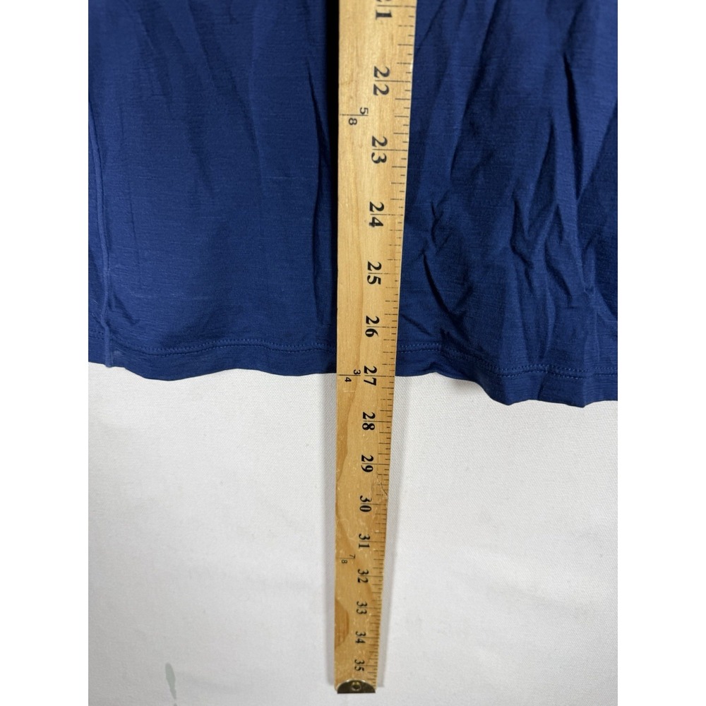 Smartwool Merino 150 Shirt Womens Medium Blue 1/4 Zip Long Sleeve Base Layer - Picture 8 of 8